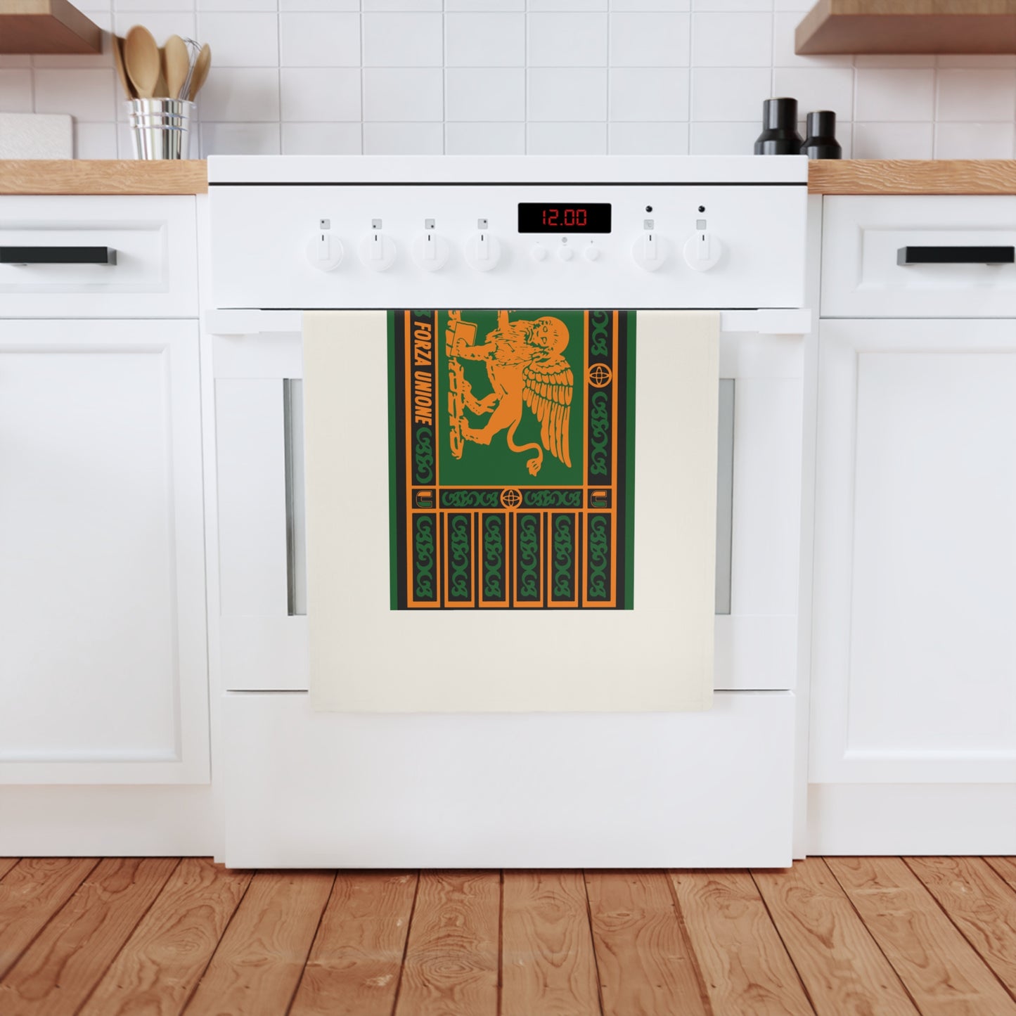 L'Unionista Cotton Tea Towel Venice Flag Kitchen Decor