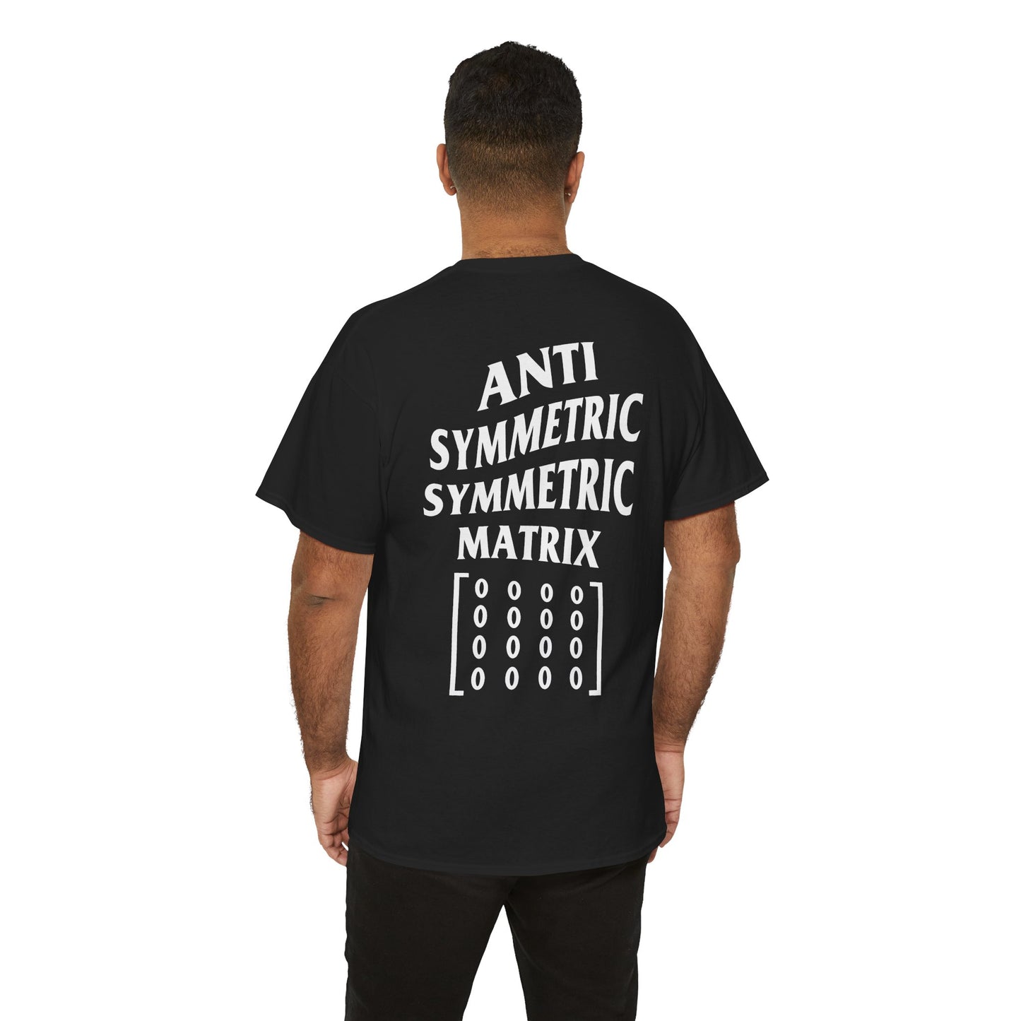 Anti Symmetric Symmetric Matrix, Back-Only T‑Shirt