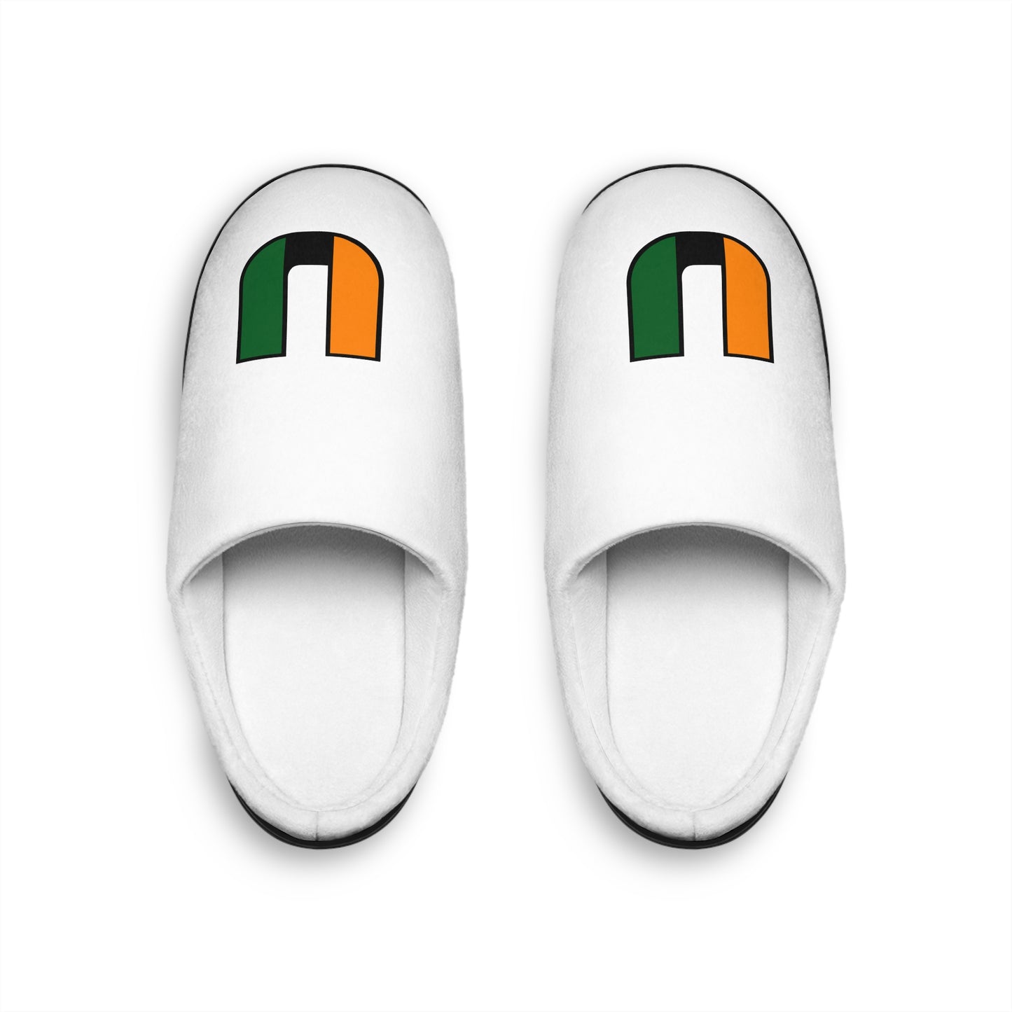 Irish Flag Arch Men’s Indoor Slippers — Cozy St. Patrick’s Day House Shoes