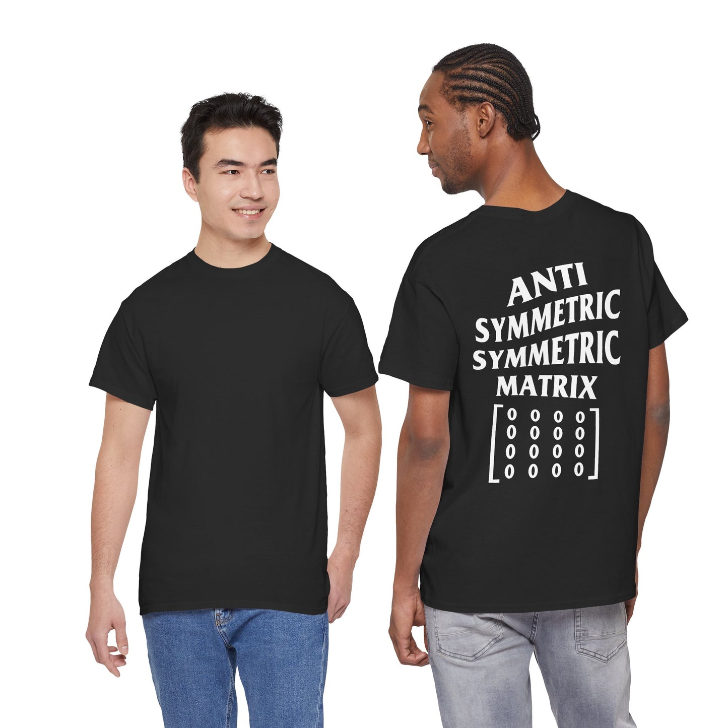 Anti Symmetric Symmetric Matrix, Back-Only T‑Shirt