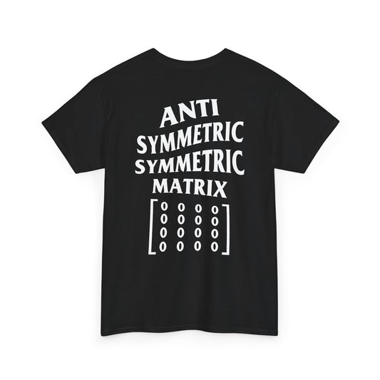 Anti Symmetric Symmetric Matrix, Back-Only T‑Shirt